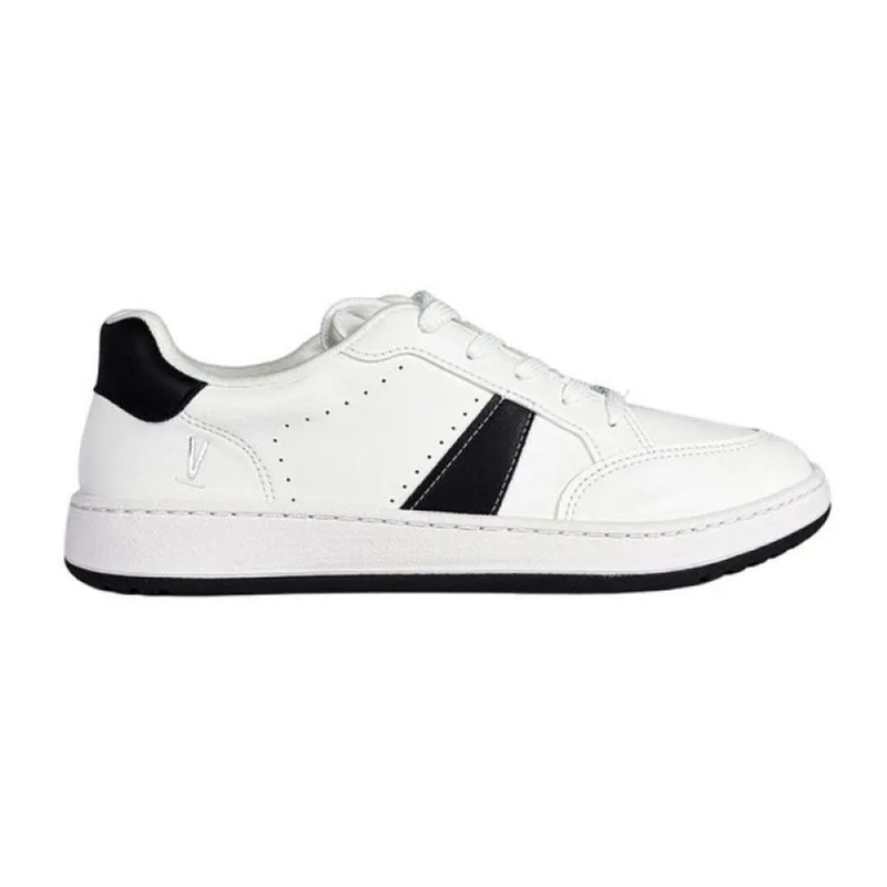 Tênis Vizzano Casual com Detalhe Lateral 37 / Branco/Preto