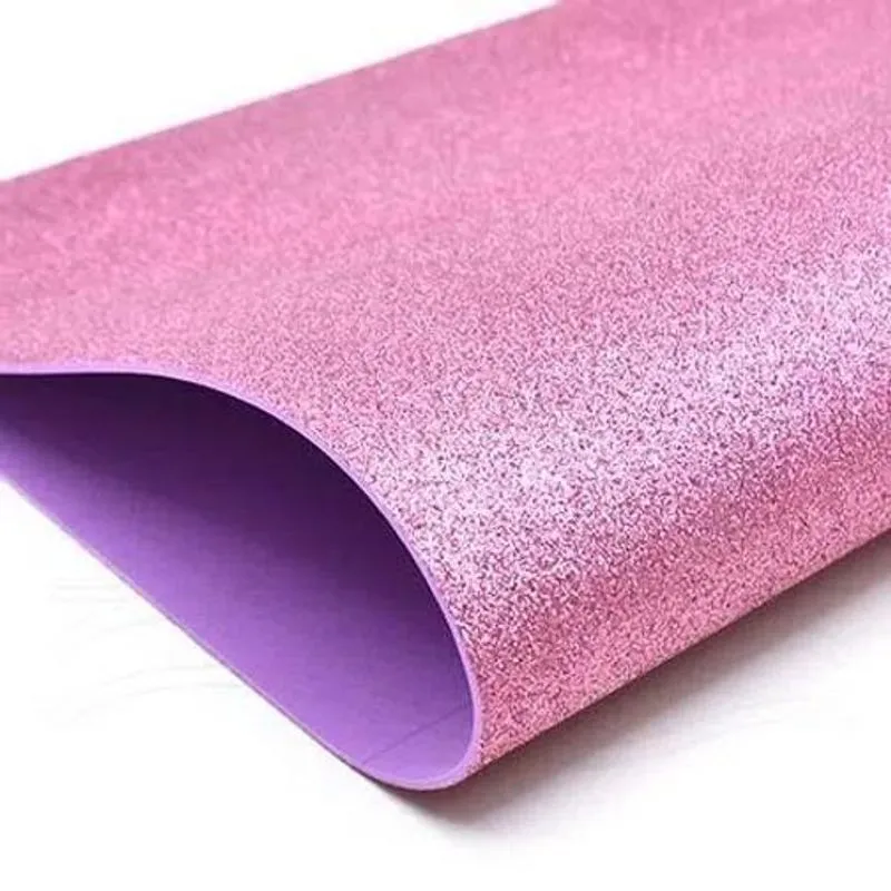 Placas De Eva Com Glitter 40x48 Cm - Pacote 5 Folhas
