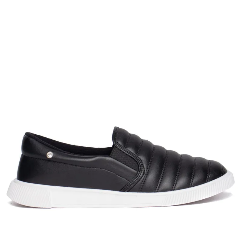 Tênis Feminino Moleca Slip On Napa Suprema Preto - 36