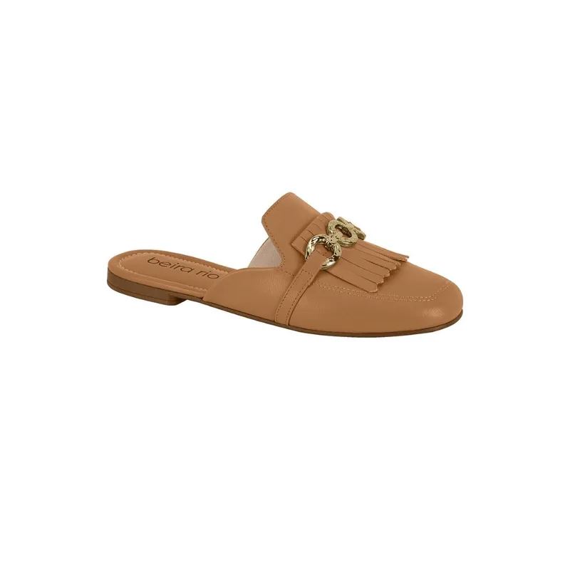 Sapatilha Beira Rio Mule Feminina Franja 4323.110.9569 Caramelo 38