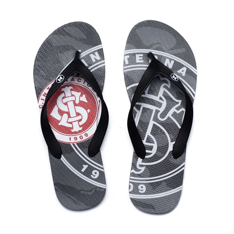 Chinelo Infantil Molekinho Inter PVC Preto/Vermelho - 27