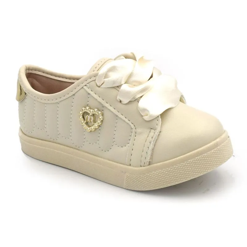 Tênis de Menina Molekinha do 18 ao 25 Off White 2118.595.30811 18