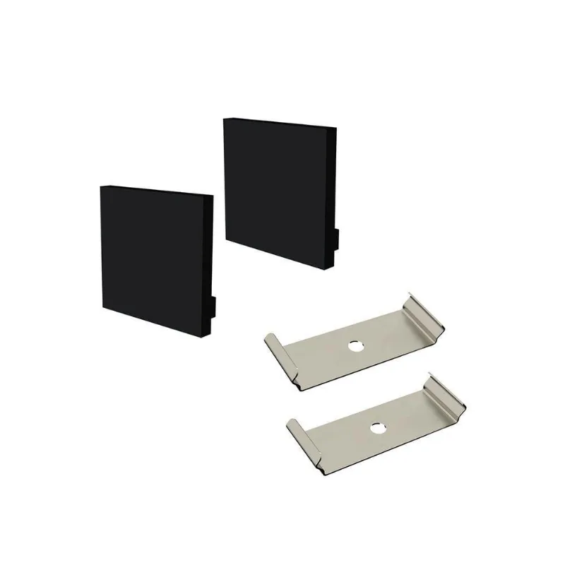 Perfil De Sobrepor Taschibra Para Fita De Led Spire 45 Com 3 Metros Preto