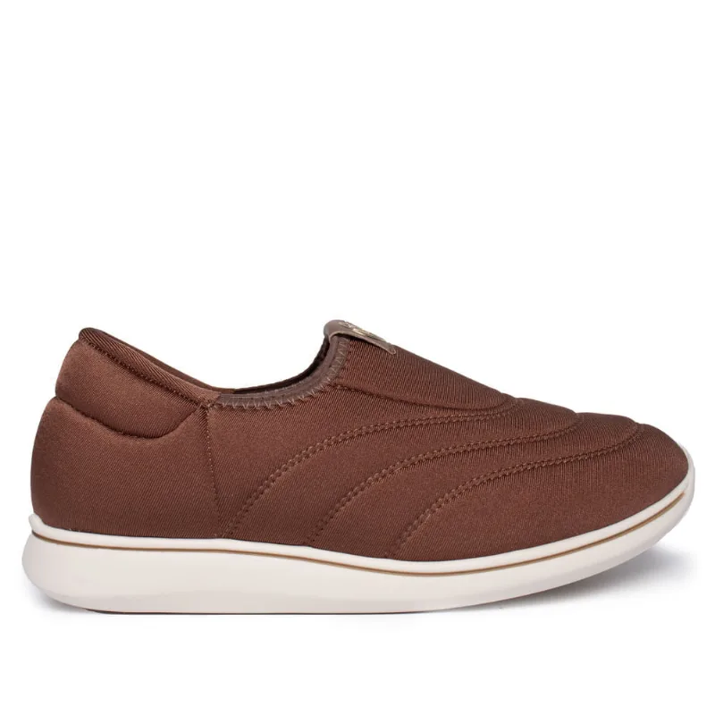 Tênis Feminino Modare Slip On Conforto Marrom - 36