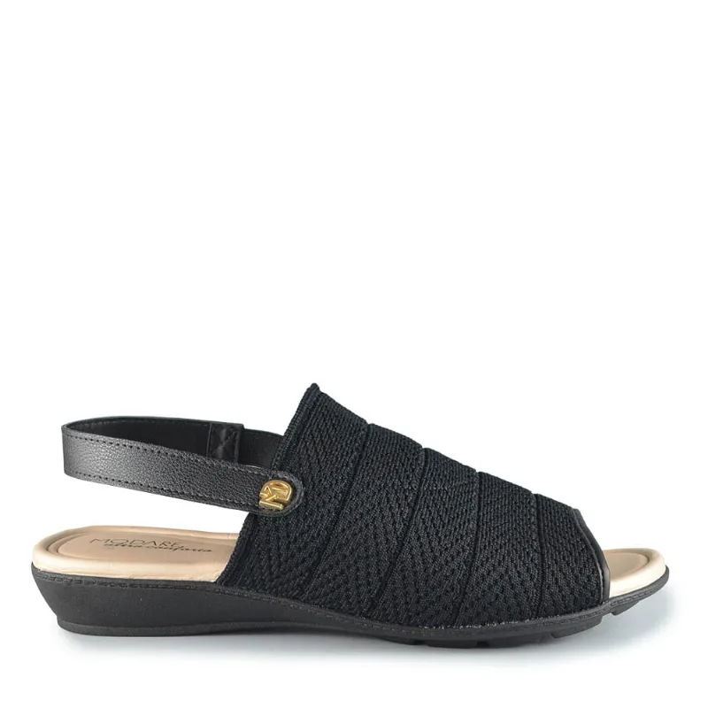 Sandália Anabela Modare Feminina 7127.265 30996 KNIT PRETO 38
