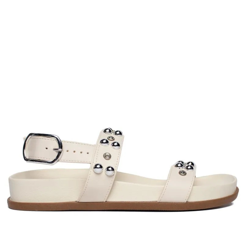Sandália Feminina Vizzano Papete Pedrarias Off White - 37