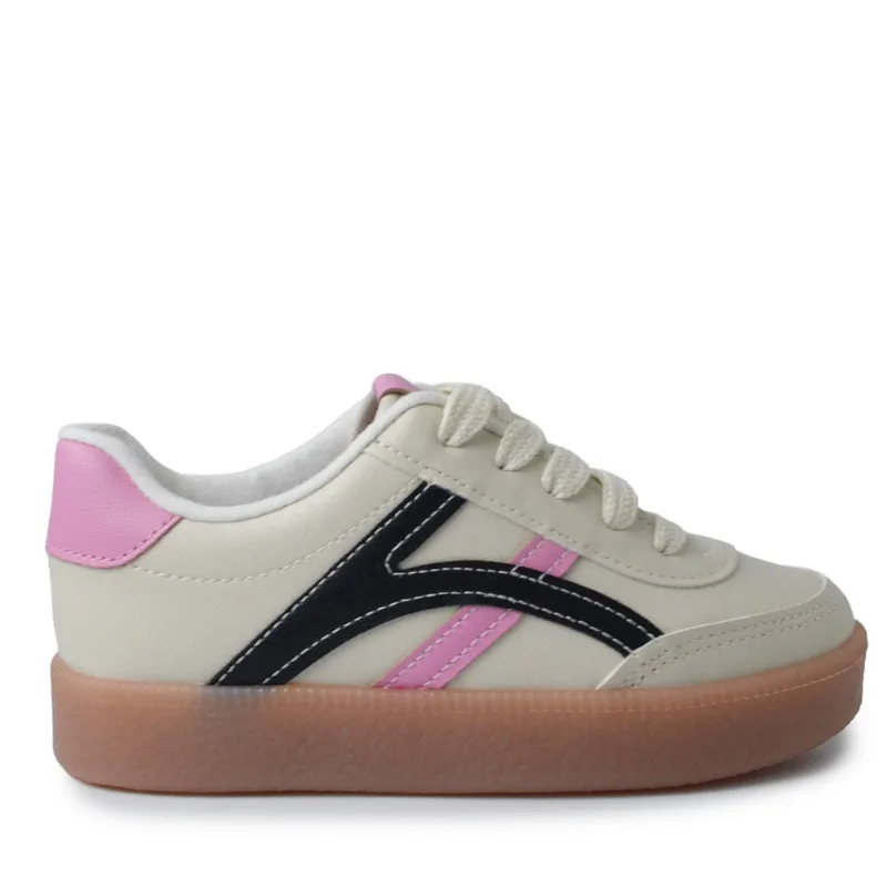 Tênis Casual Molekinha Infantil Feminino 2582.103 9569 BCO OFF/PTO/RSA 26