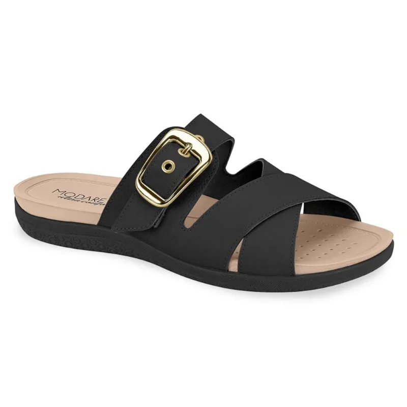 Tamanco Modare Ultraconforto Feminino Preto Casual 38