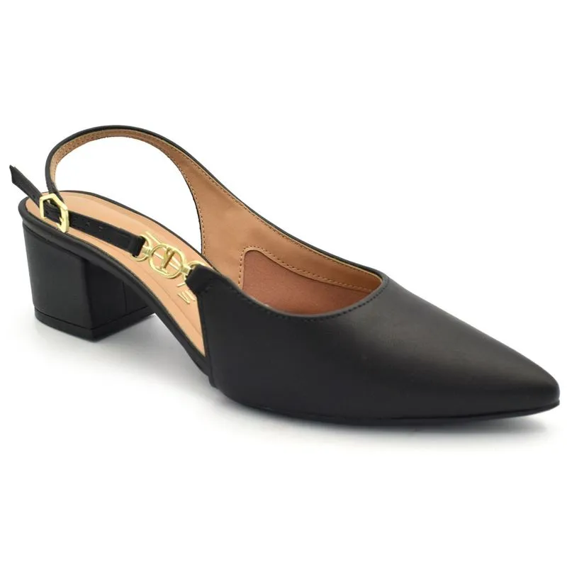 Scarpin de Salto Bloco Feminino Vizzano Preto 1220.385.7286 33