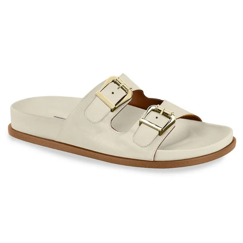 Rasteira Papete Vizzano Fivela Branco 34