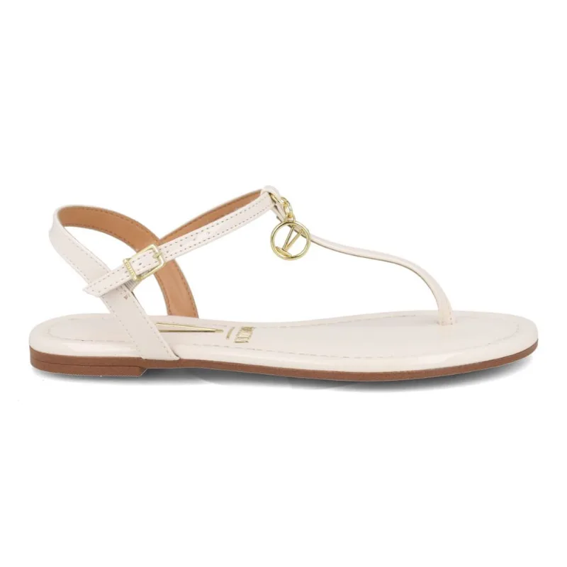 Sandália Vizzano Verniz Premium Salto Baixo Feminina Branco 36