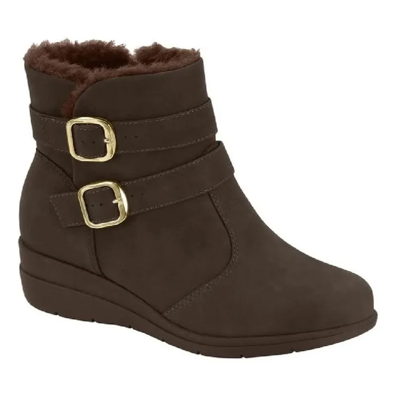 Bota Feminina Modare Anabela Ortopédica Forrada Marrom 41 / NP-PELO-CHOCOLATE-CACAU