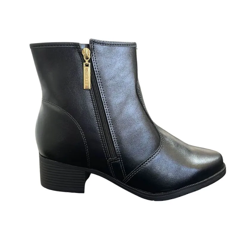 Bota Feminino Moleca 5346.107 Napa Genebra Preto 36 / Preto