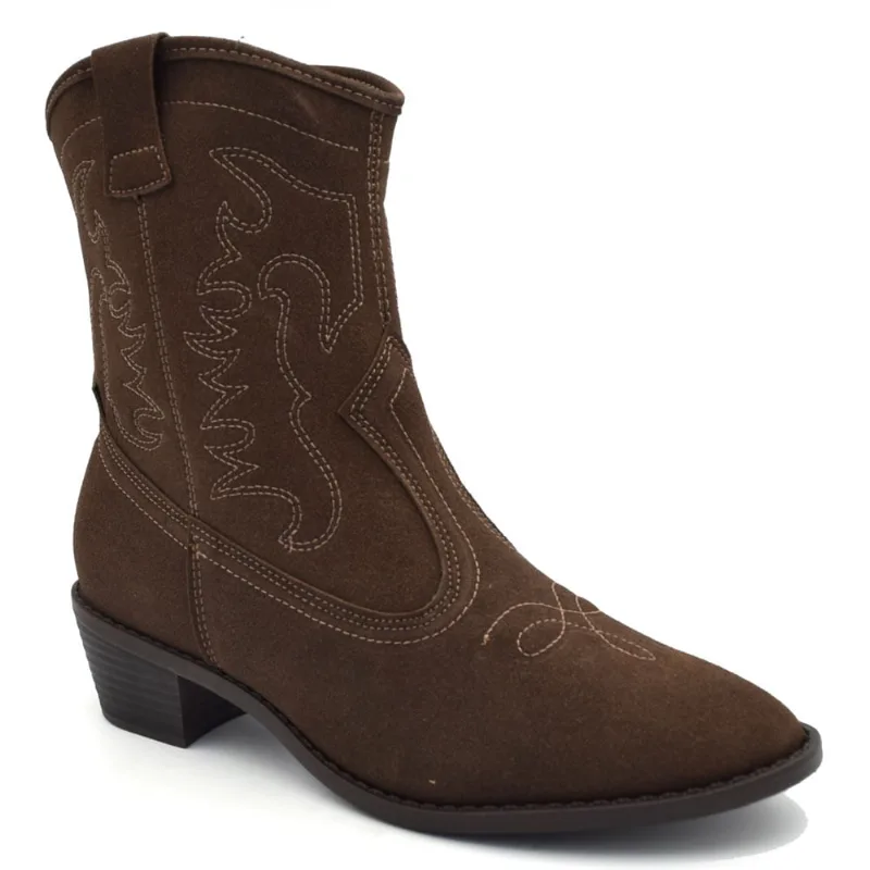 Bota Texana Feminina Moleca Marrom 5353.201.31136 38