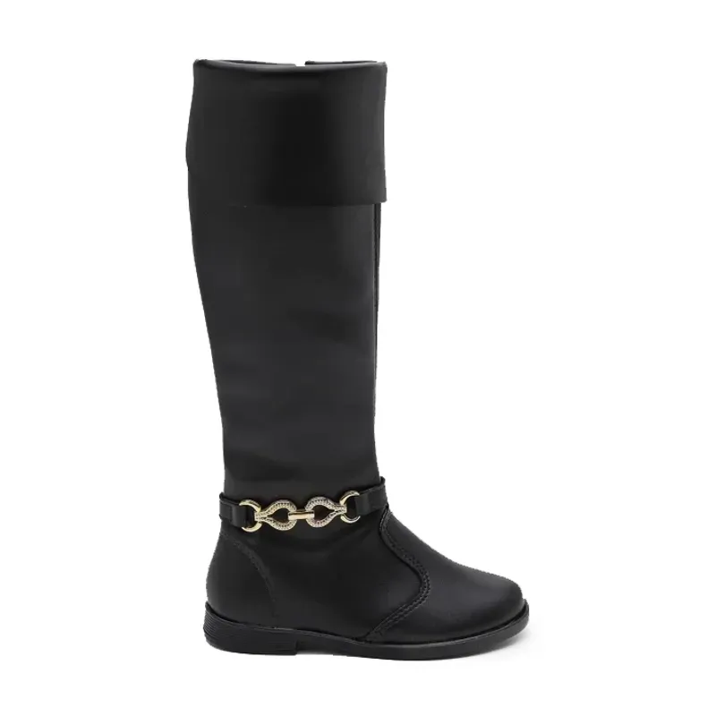 Bota Montaria Molekinha Cano Alto Preto 33