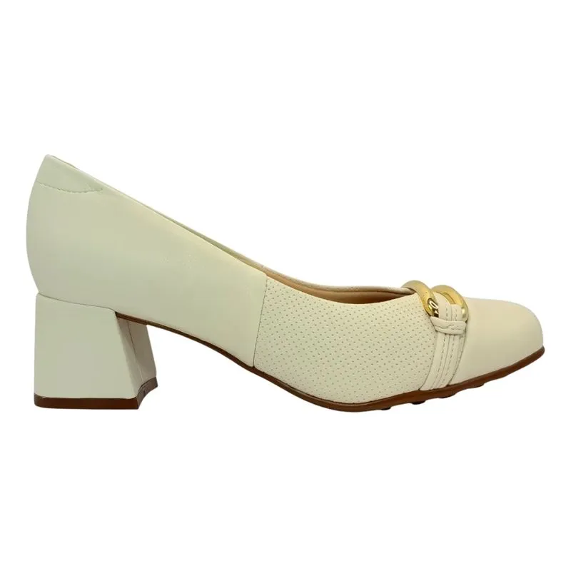 Sapato Feminino Modare 7373.123 Napa Suprema 39 / OFF WHITE