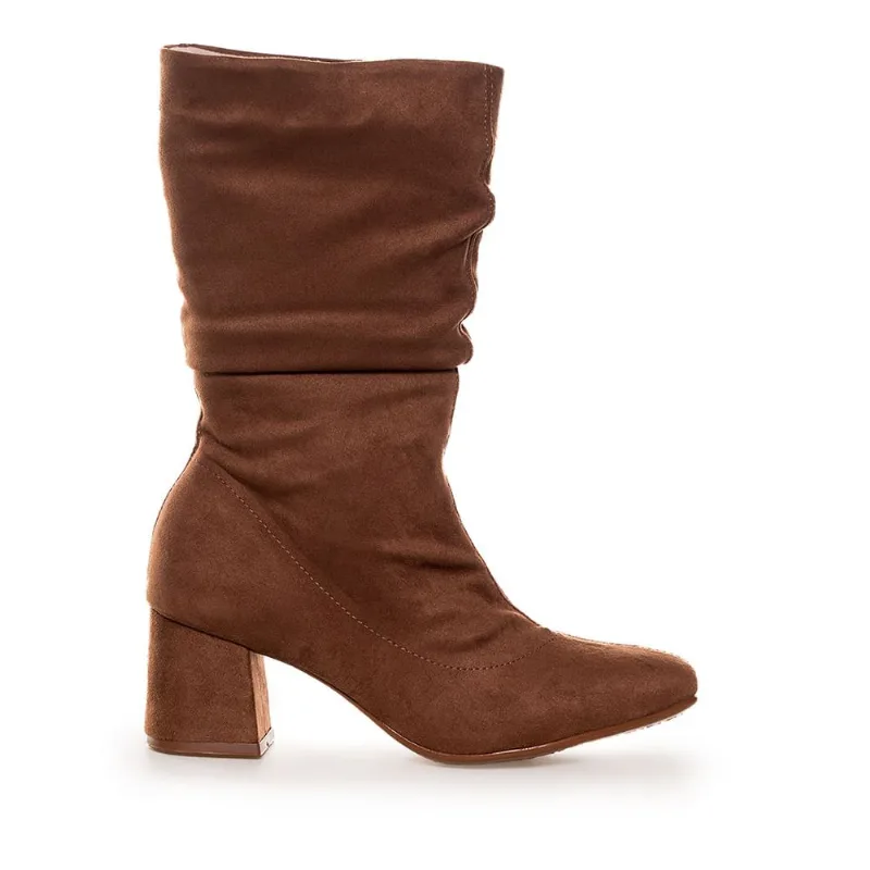 Bota Beira Rio Slouchy Feminina Caramelo 33
