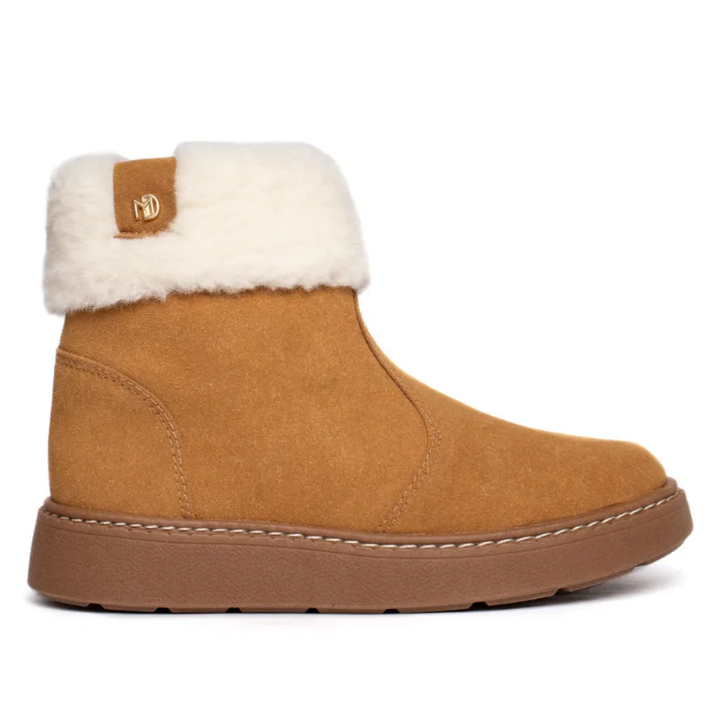 Bota Cano Médio Feminina Modare Camurção Caramelo - 38