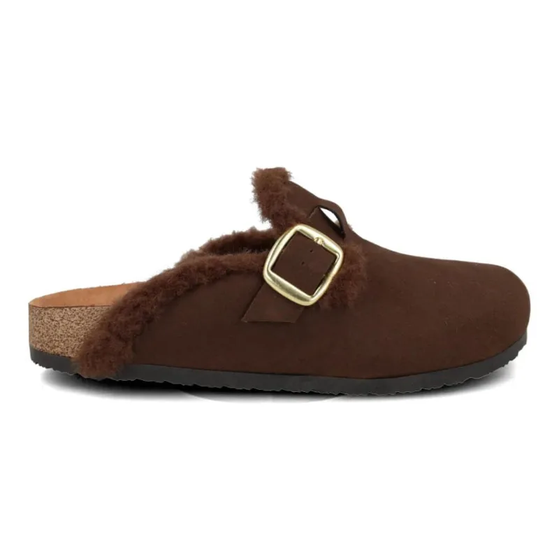 Tamanco Beira Rio Camurção London Feminino Marrom Casual 37