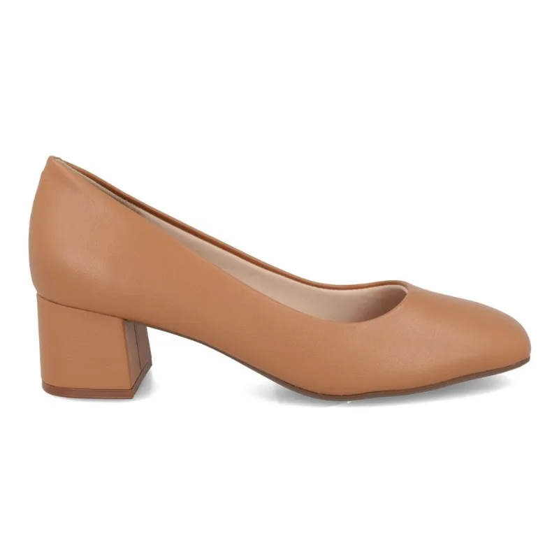 Sapato Scarpin Beira Rio Caramelo Salto Bloco 34