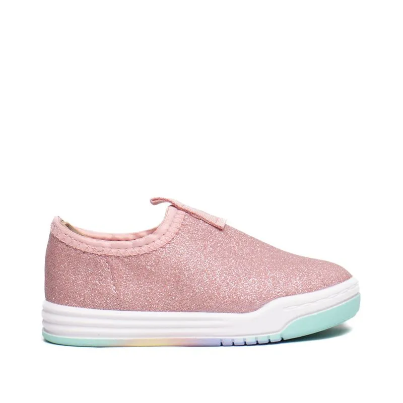 Tênis Infantil Molekinha Baby Tecido Glitter Rosa - 22