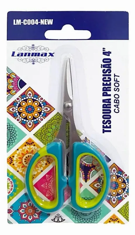 2x Tesoura Precisão Cabo Soft Patchwork Artesanato 4 - 10,2
