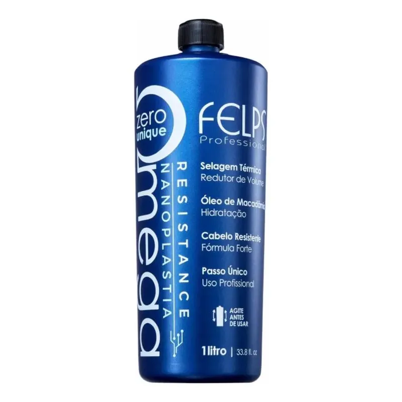 3x Escova Progressiva Felps Profissional Ômega Zero Alisamen