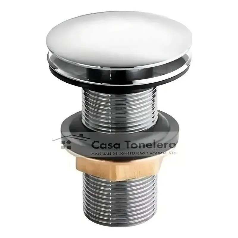 2x Válvula Click Up Luxo Inteligente Inox Para Cuba 7/8