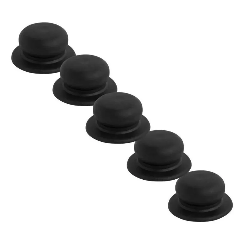 10x Jogo Pomel Puxador Para Tampas De Panelas Kit Com 5 Peç