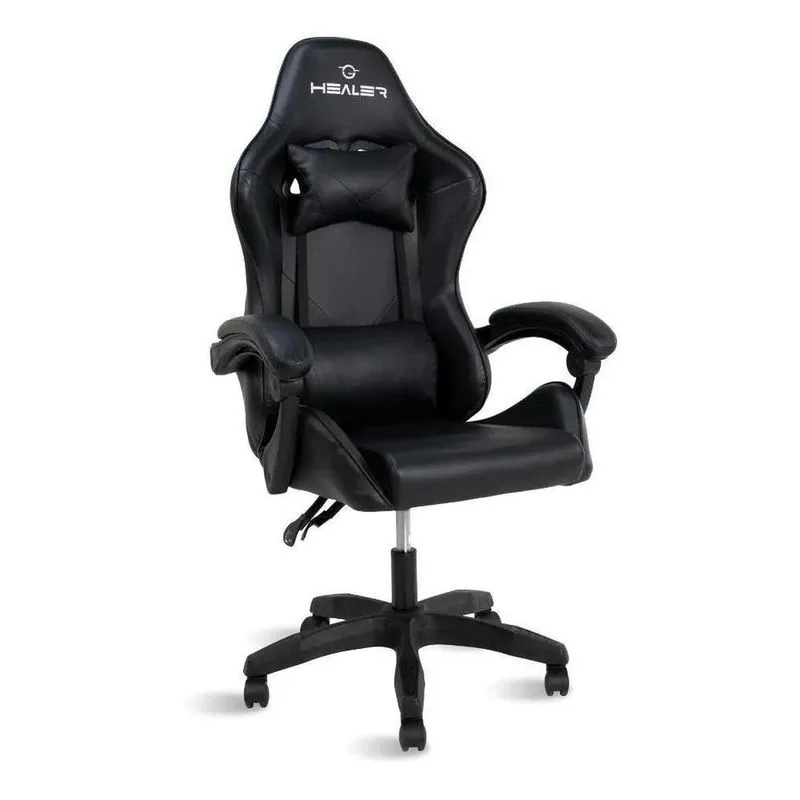 2x Cadeira Gamer Preto Healer Lancer Reclinável Giratória Ma