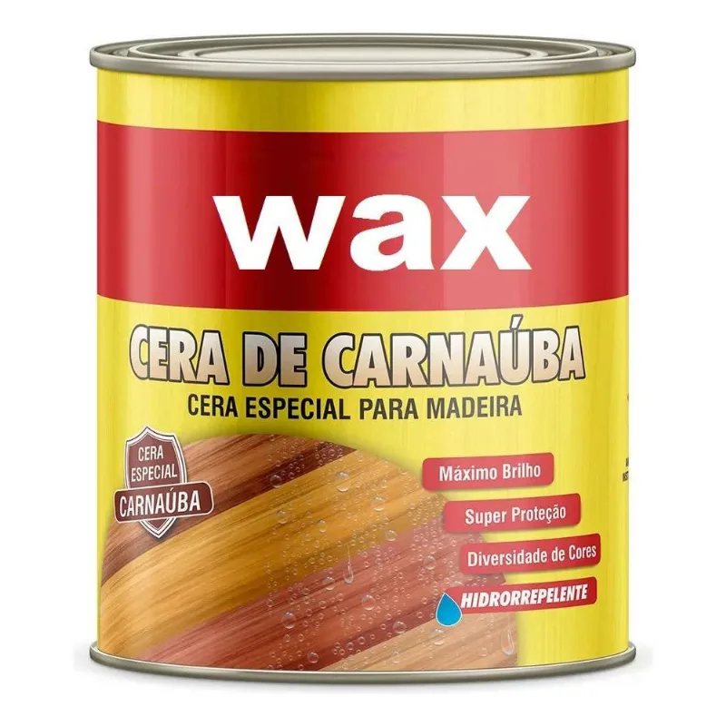 3x Cera De Carnaúba Em Pasta Para Madeira Incolor 900ml