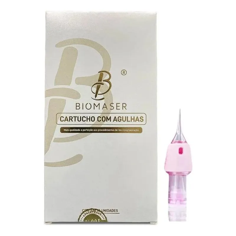 10 Cartucho Agulha Biomaser 1rl - 1 Ponta 0.30mm P90 Aston