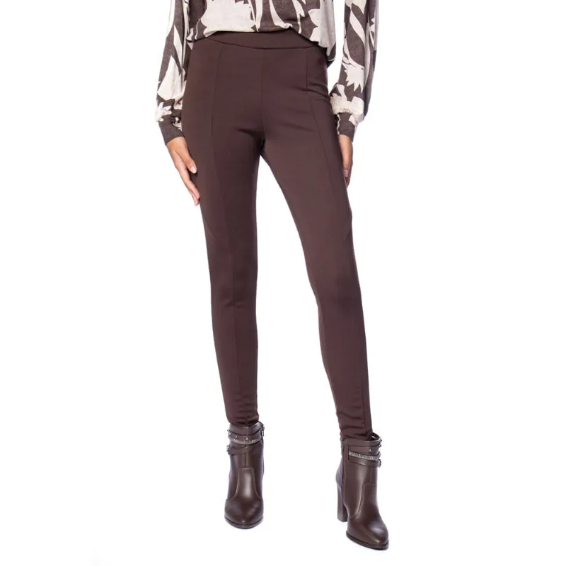 Calça Legging Feminina Olho Fatal Peluciada Marrom - G