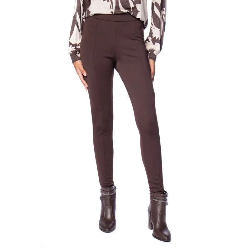 Calça Legging Feminina Olho Fatal Peluciada Marrom - GG
