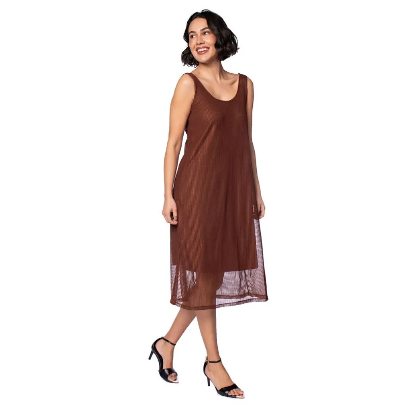 Vestido Feminino Olho Fatal Tule Texturizado Midi - G
