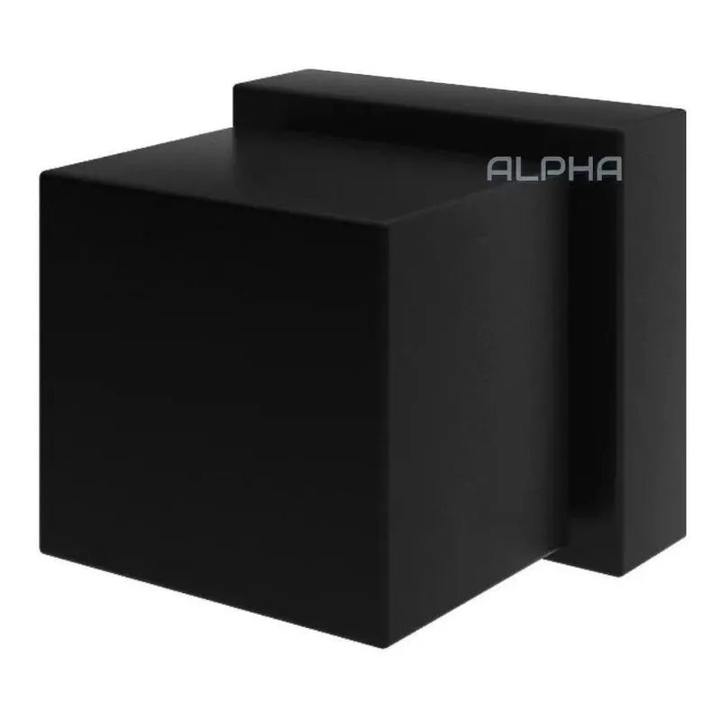 5x Acabamento Registro Quadrado Preto 100% Metal Padrão Deca