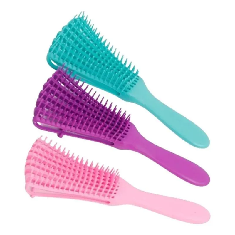 2x Kit 10 Escova Pente Polvo Para Cabelo Desembaraça