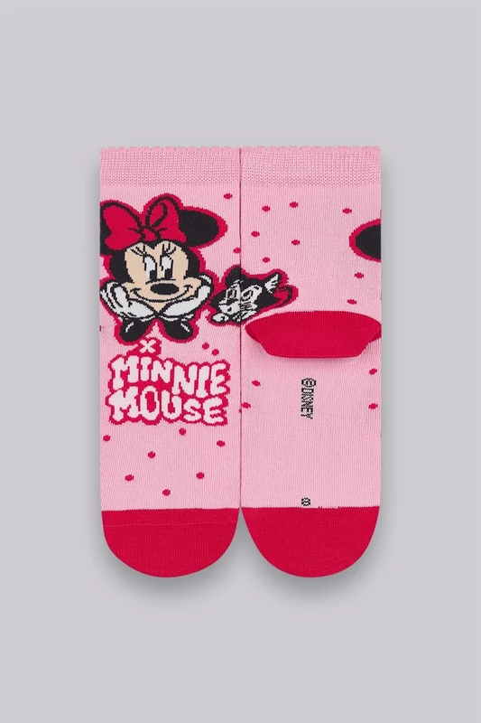MEIAS SOQUETE FEMININO KIDS DISNEY Rosa / 30 a 36