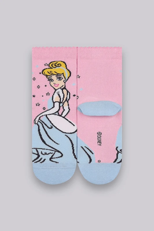 MEIAS SOQUETE FEMININO KIDS DISNEY Rosa / 24 a 29