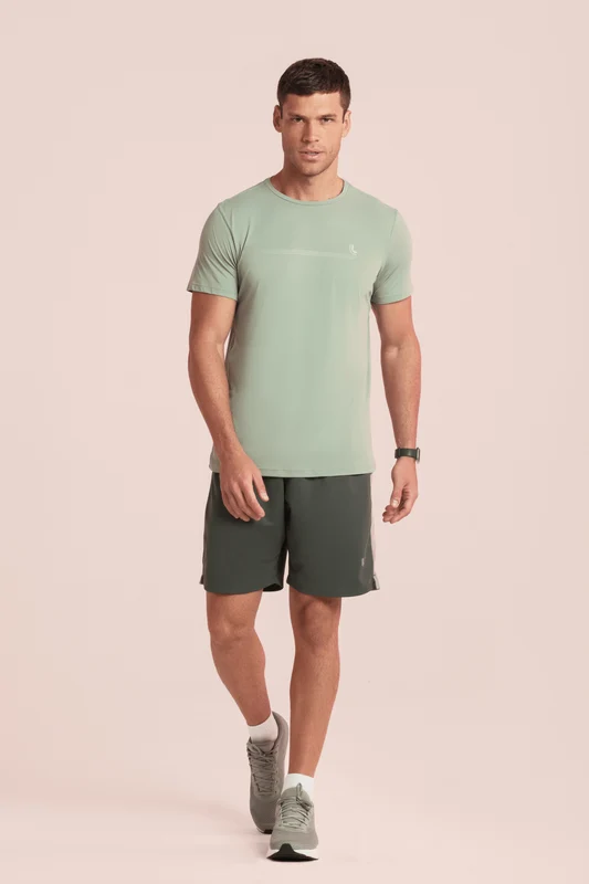 T-shirt Poliamida Básica Masculina Ii Verde Fresh - 4021 / GG