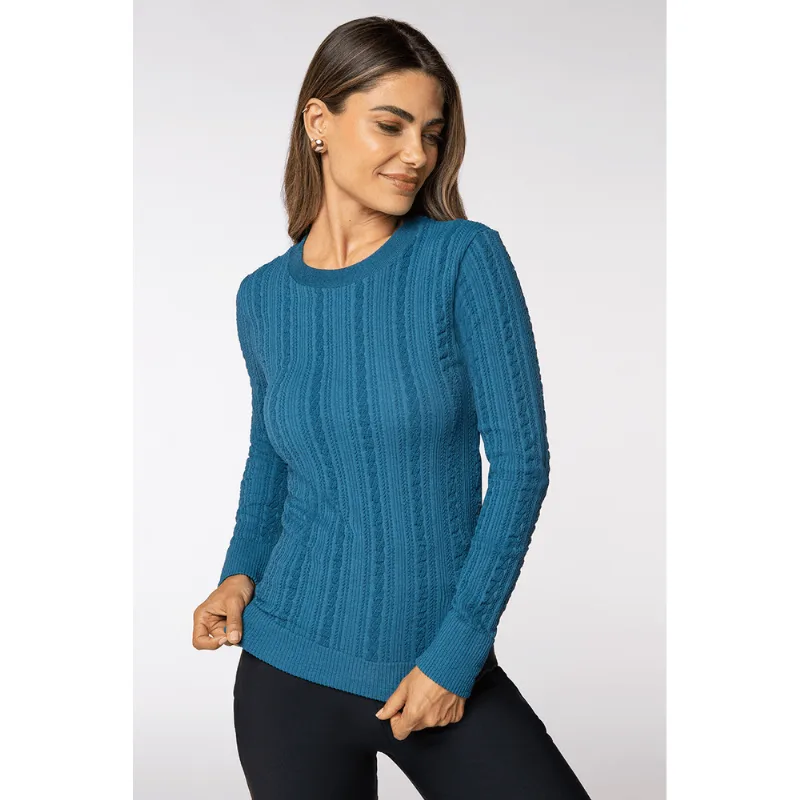 Blusa Tricô Sem Costura Feminina Lupo Tamanho: G (44 a 46) | Cor: Azul Capri