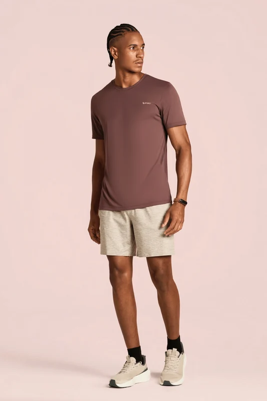 T-shirt Masculina Lsport Ampla Canela / G