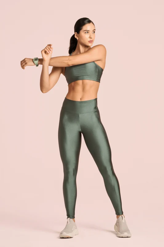 Calca Legging Feminino Lsport Bright Oliva / P