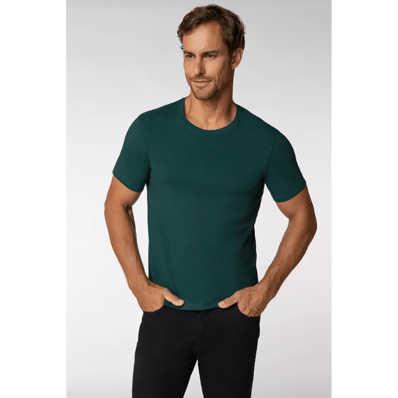 Camiseta Algodão Masculina Lupo Tamanho: P | Cor: Verde