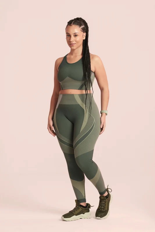 Calça Legging Seamless Lsport Ritmo Verde / P