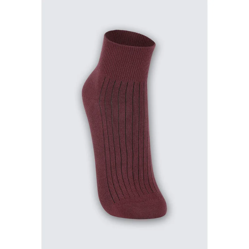 Meia Cano Curto Feminino Lupo Tamanho: 34 a 39 | Cor: Vinho