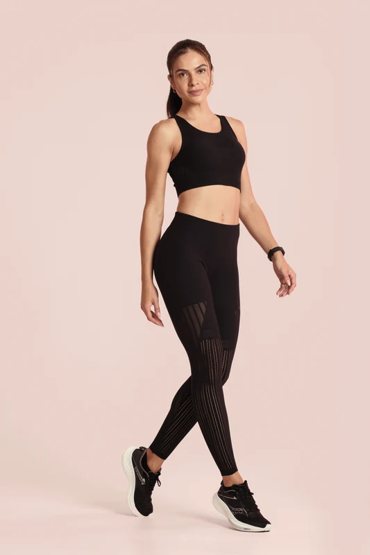 Calça Legging Raschel Vital Preta / G