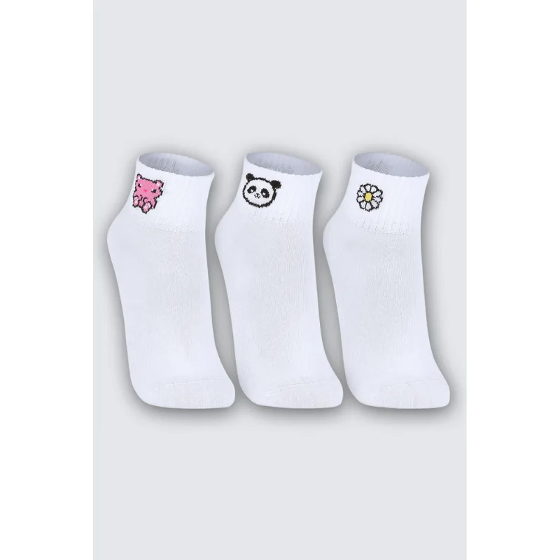 Kit 3 Meias Infantil Feminina Lupo Tamanho: 30 a 36 | Cor: Sortida