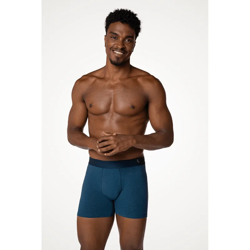 Cueca Boxer Algodão Masculina Lupo Tamanho: GG (50 a 52) | Cor: Azul Jeans
