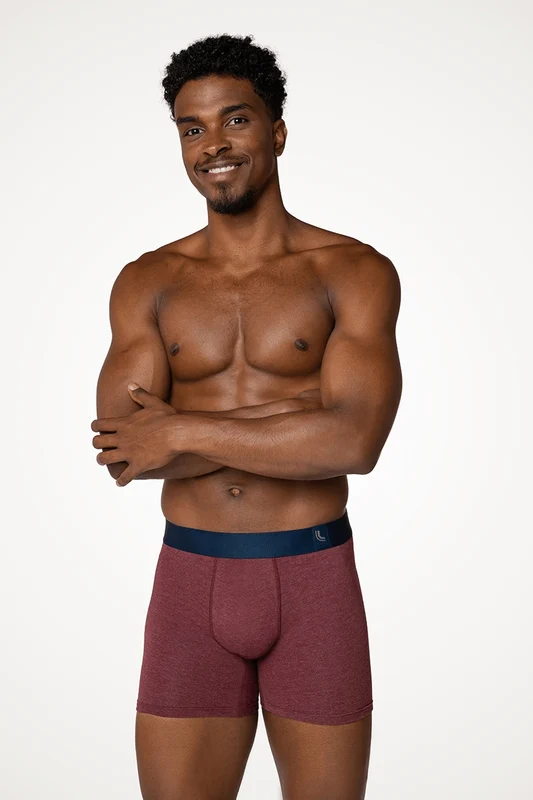 Cueca Boxer Algodão Masculina Lupo Marsala Mescla / GG (50 a 52)